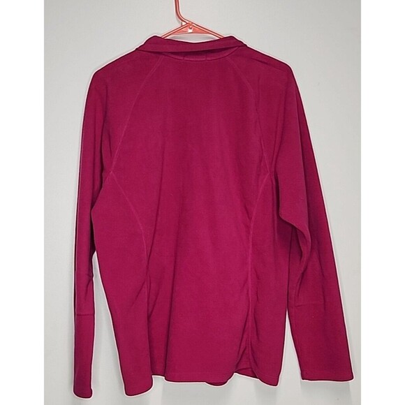 Eddie Bauer Women Size XXL Red 1/4 Zip Fleece Long Sleeve Sweatshirt EUC - Picture 5 of 7
